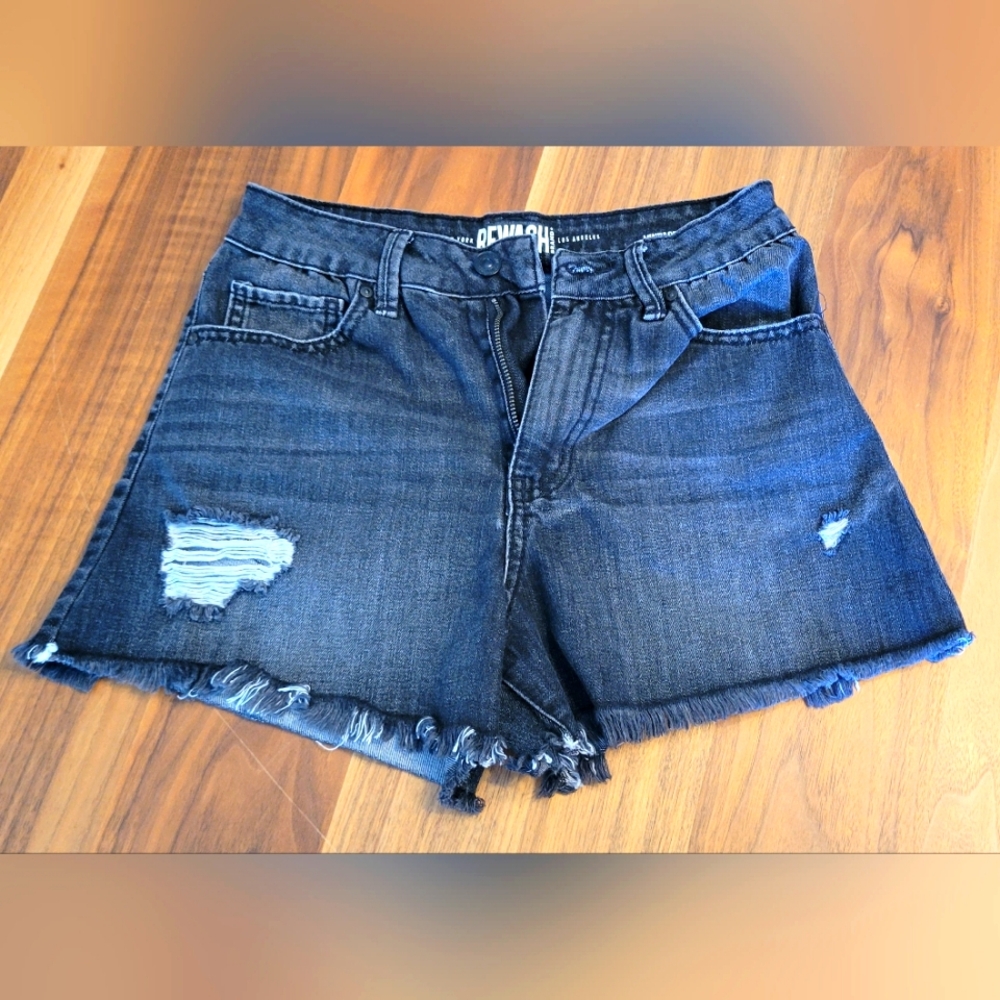 REWASH black denim shorts size 5